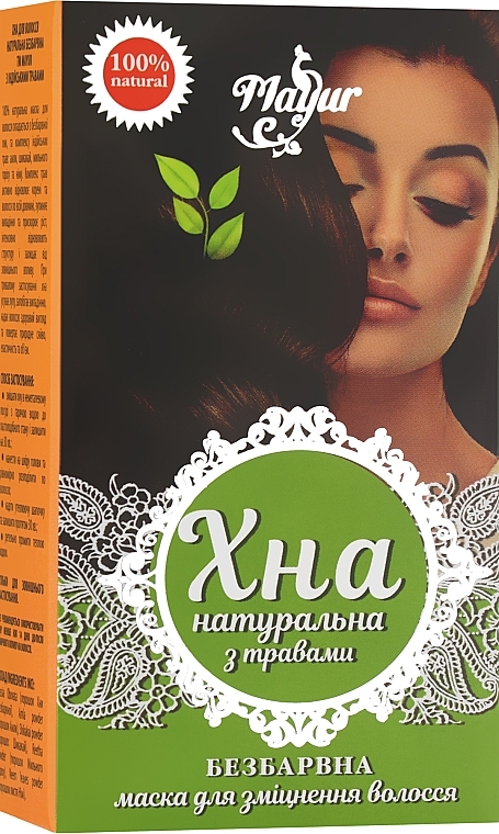 Natural Colorless Hair Henna with Indian Herbs - Mayur — photo N1