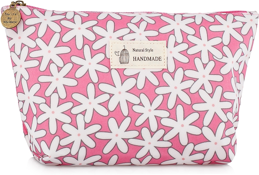 Makeup Bag "Chamomile", B5108FL, pink - Natural Style — photo N1