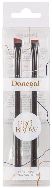 Brow Styling Brush Set, 2 pcs. - Donegal Pro Brow — photo N1