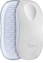 Fragrances, Perfumes, Cosmetics Hair Brush - Ikoo Home Metallic Oyster White