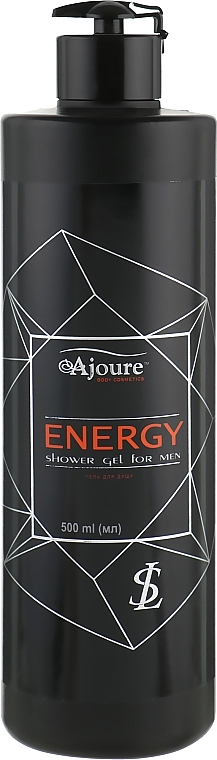 Men Shower Cream Gel "Energy" - Ajoure Energy Perfumed Shower Gel — photo N1