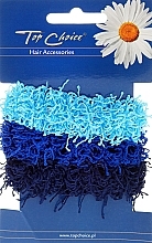 Elastic Hair Bands, dark blue, 3 pcs - Top Choice — photo N1