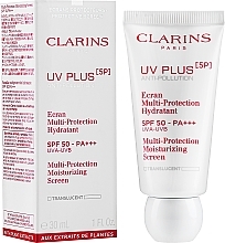 Moisturizing Protective Face Fluid - Clarins Uv Plus [5p] Multi-protection Moisturizing Screen SPF 50-PA+++ — photo N1