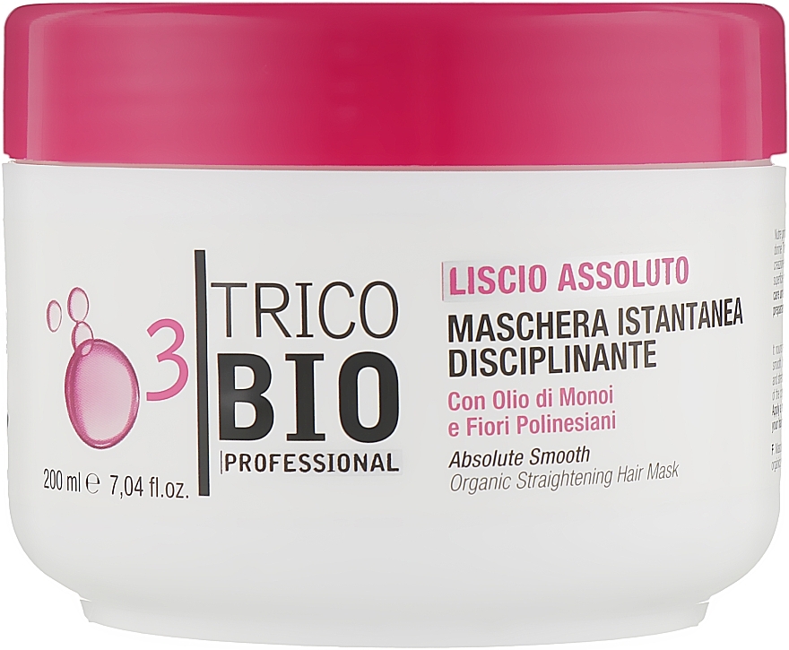 Instant Disciplining Mask with Monoi Oil 'Absolute Smoothness & Protection' - Athena's L'Erboristica Trico Bio Maschera Istantanea Disciplinante "Liscio Assoluto" — photo N6