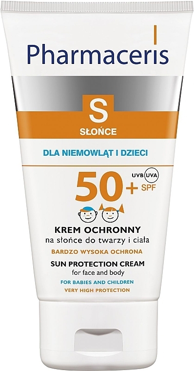 Sun Protection Cream for Kids and Newborns SPF 50+ - Pharmaceris S Sun Protection Cream For Babies and Children SPF 50+ — photo N1
