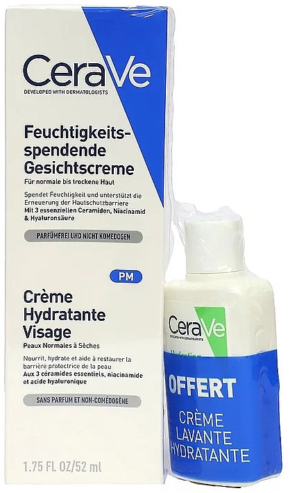 Set - CeraVe (night/lot/52ml + cleanser/20ml) — photo N1