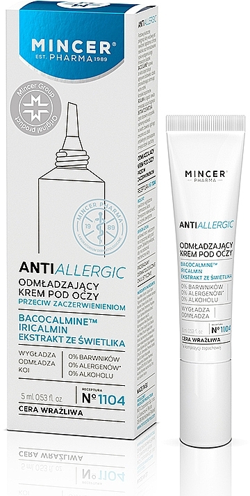 Rejuvenating Eye Cream 1104 - Mincer Pharma Anti Allergic 1104 Eye Cream — photo N1