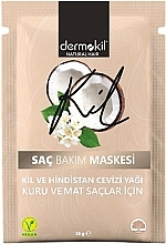 Coconut Oil Mask for Dry Hair - Dermokil Clay and Coconut Hair Mask — photo N2