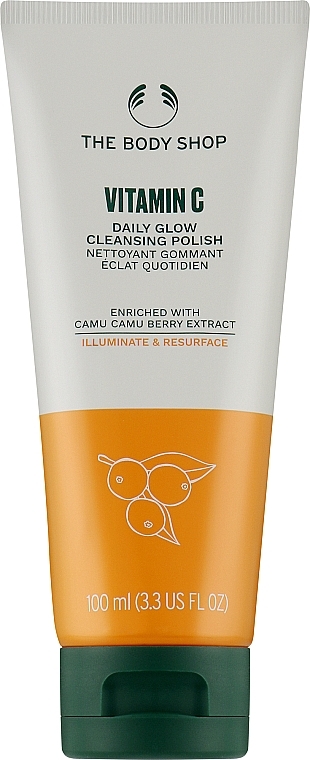 Exfoliating Face Cleansing Gel with Vitamin C - The Body Shop Vitamin C Daily Glow Cleasing Polish Vegan — photo N1