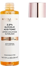 Cleansing Tonic - Makeup Revolution Skincare 2.5% Glycolic Acid Tonic — photo N2