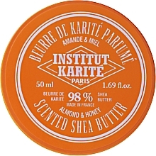 Almonds & Honey Sceted Shea Butter 98% - Institut Karite Almond Honey Scented Shea Butter — photo N4