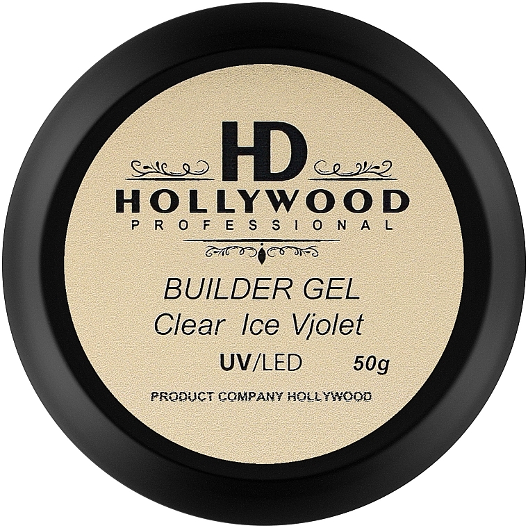 Builder Gel - HD Hollywood Builder Gel Clear Ice Violet — photo N3