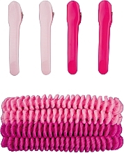 Fragrances, Perfumes, Cosmetics Hair Tie & Clip Set, pink - Titania