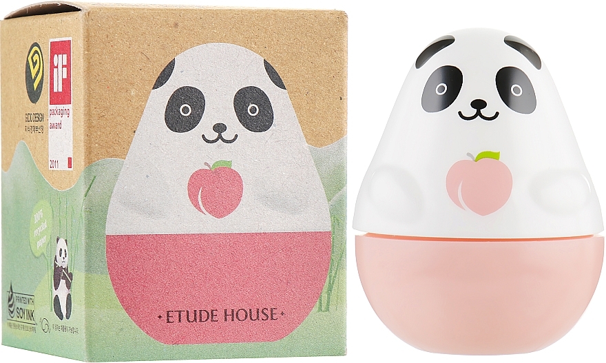 Hand Cream with Peach Scent - Etude House Missing U Hand Cream Panda — photo N1