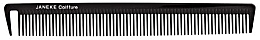 Comb, black - Janeke Classic Series Hair Cutting Comb Long — photo N1