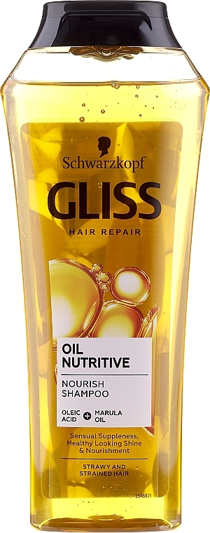 Split Hair Shampoo - Gliss Kur Oil Nutritive Shampoo — photo N2