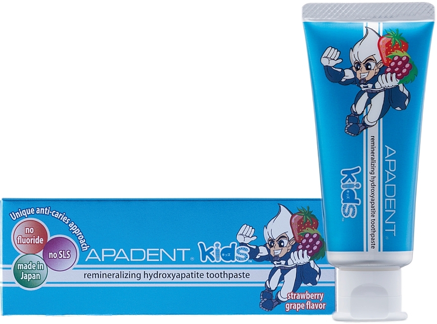 Kids Toothpaste - Sangi Apadent Kids Toothpaste Strawberry Grape Flavor — photo N1