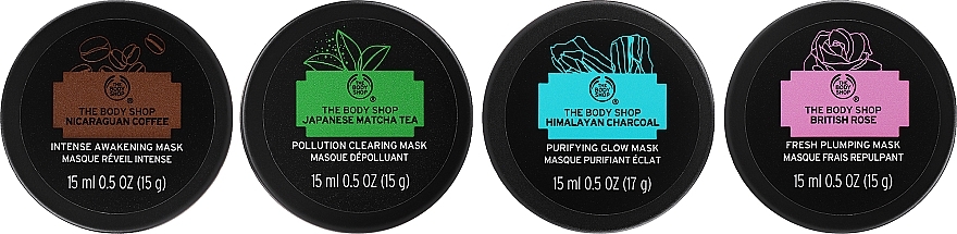 Set, 5 products - The Body Shop Slather & Glow Face Mask Gift Christmas Gift Set — photo N3