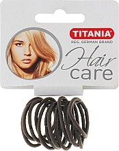 Hair Ties, 2 mm, 12 pcs, grey - Titania — photo N5