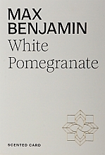 Fragrances, Perfumes, Cosmetics Scented Sachet - Max Benjamin Scented Card White Pomegranates