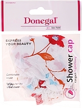 Fragrances, Perfumes, Cosmetics Shower Cap, 9298, red flowers - Donegal