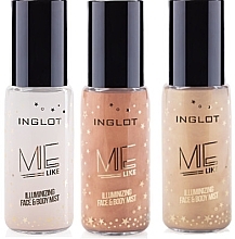 Illuminating Makeup Setting Spray - Inglot Me Like Illuminixing Face & Body Mist — photo N1