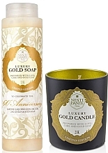 Set - Nesti Dante Luxury Gold (liquid/300ml + candle/160g) — photo N1