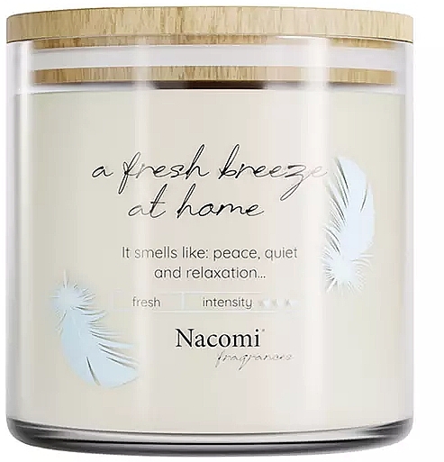 Scented Soy Candle 'Fresh Breeze At Home' - Nacomi Fragrances — photo N1