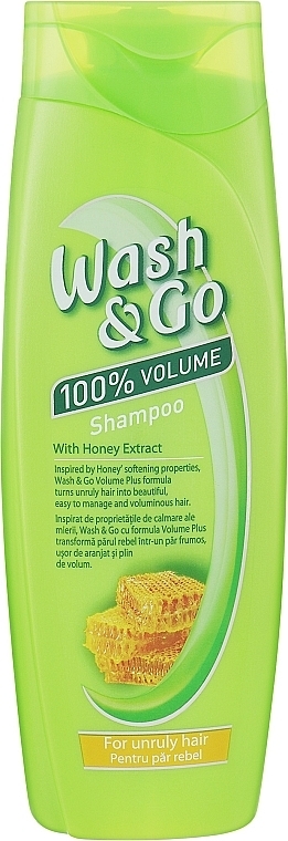 Shampoo with Honey Extract - Wash&Go 100% Volume Shampoo — photo N1
