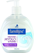 Fragrances, Perfumes, Cosmetics Liquid Soap - Pollena Savona Familijny Cream Liquid Hypoallergenic Soap