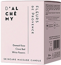 Body Massage Candle 'Provencal Flowers' - D'Alchemy Fleurs De Provence Skincare Massage Candle — photo N2