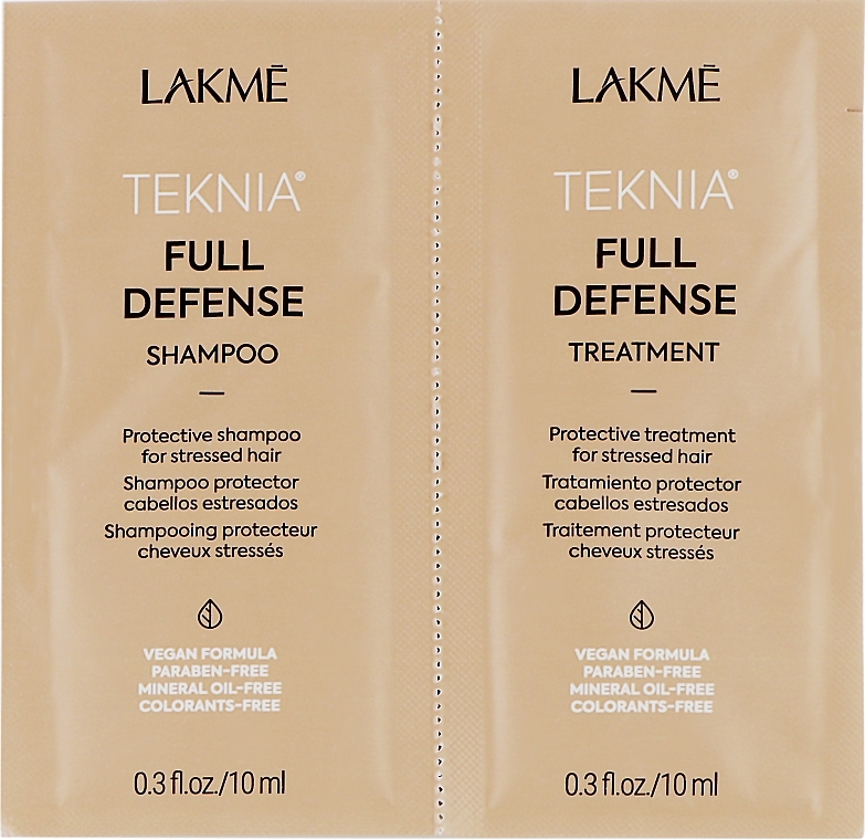 Sample Set - Lakme Teknia Full Defense (shmp/10ml + h/mask/10ml) — photo N2