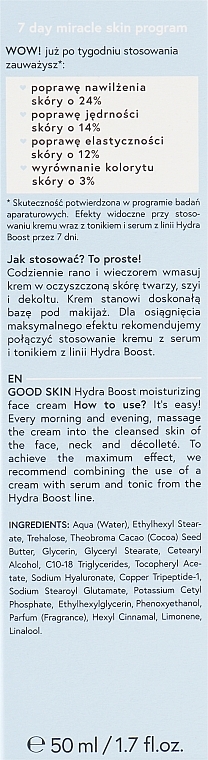 Moisturising Cream with Hyaluronic Acid - Bielenda Good Skin Hydra Boost Moisturizing Face Cream — photo N3