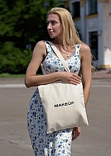 Eco Bag - MAKEUP Eco Bag Shopper Slim Beige	 — photo N3