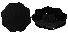 Fabric Breast Stickers, black, 2 pcs - Deni Carte — photo N1
