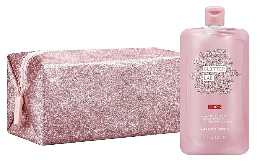 Set - Pupa Glitter Lab 001 (bag + Milk/200 ml) — photo N1