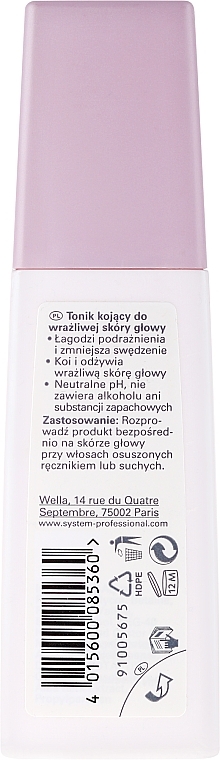 Sensitive Scalp Lotion - Wella SP Balance Scalp Leave-In Lotion  — photo N2