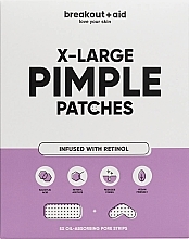 Patches for problem skin with salicylic acid and retinol - Breakout + Aid X-Large Pimple Patches — photo N1