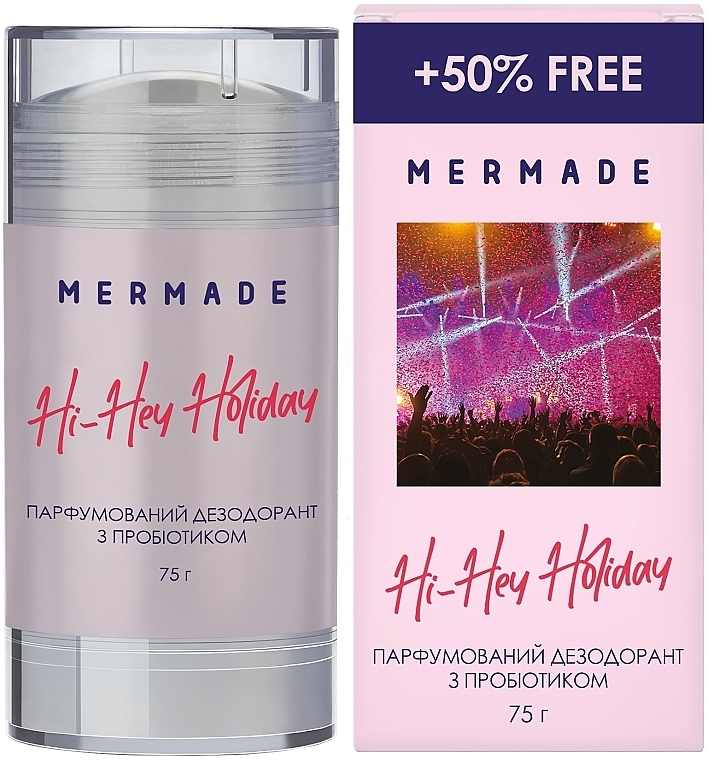 Mermade Hi-Hey-Holiday - Perfumed Probiotic Deodorant — photo N1