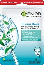 Fragrances, Perfumes, Cosmetics Tea Tree & Salicylic Acid Sheet Mask for Oily & Problem Skin - Garnier Skin Naturals