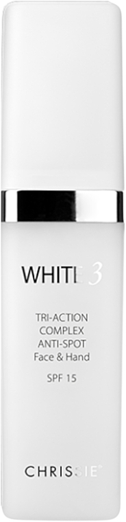 Anti-Pigmentation Face & Hand Treatment SPF15 - Chrissie White 3 Tri Action Complex — photo N1