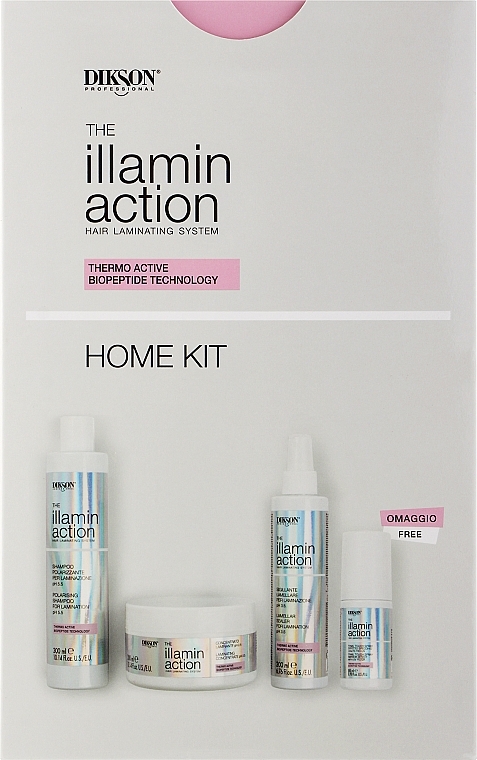 Set - Dikson Illaminaction Home Kit (shmp/300ml + conc/300ml + cr/200ml + spray/80ml) — photo N1