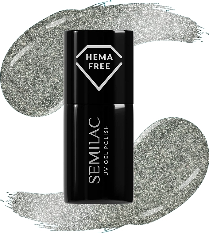 Silk-Effect Gel Polish - Semilac Hema Free UV Gel Polish Silk Effect — photo N1