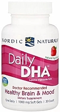 Fragrances, Perfumes, Cosmetics Dietary Supplement "Fish Oil" with Strawberry Flavor, 1000mg - Nordic Naturals Daily DHA