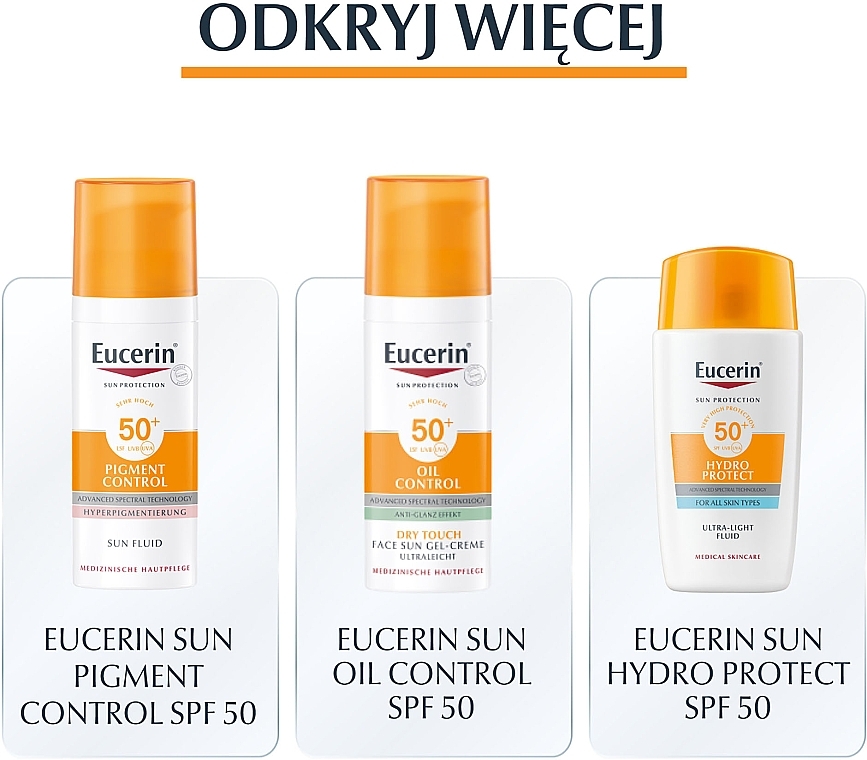 Sun Cream for Normal & Dry Skin - Eucerin Sun Sensitive Protect Cream SPF50+ — photo N8