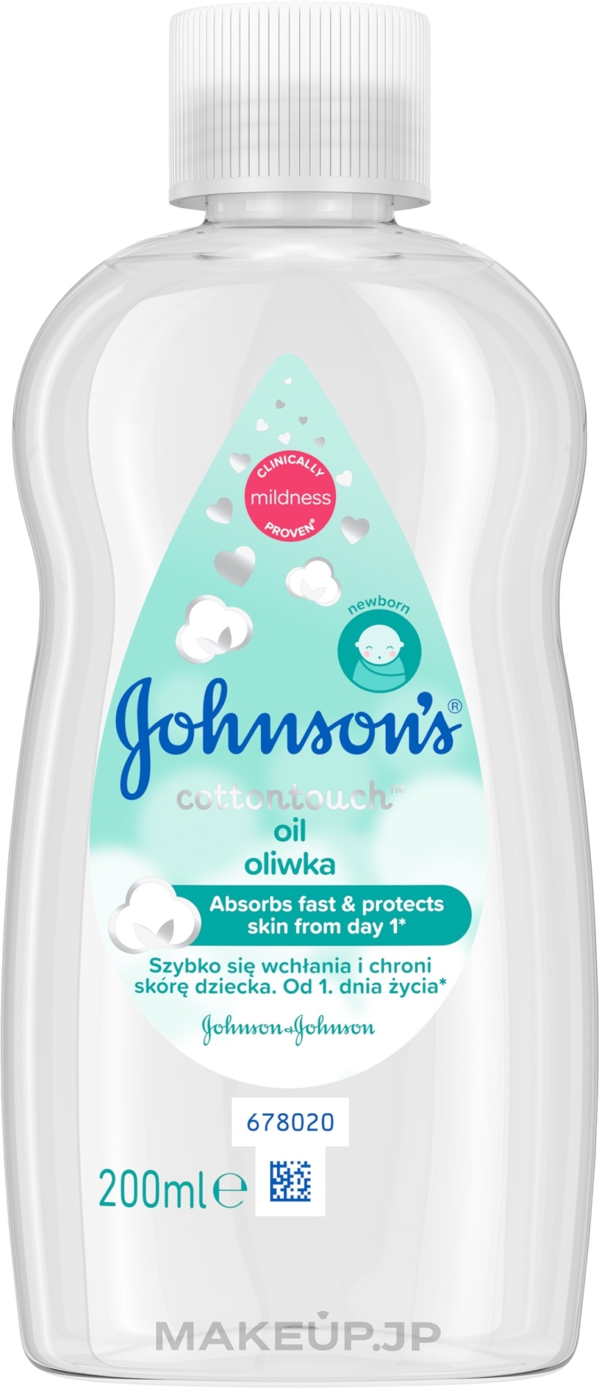 Baby Oil "Cotton Touch" - Johnson's Baby Cotton Touch Oil — photo 200 ml