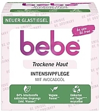 Fragrances, Perfumes, Cosmetics Dry Skin Cream - bebe Intensive Care Facial Cream With Avocado For Dry Skin