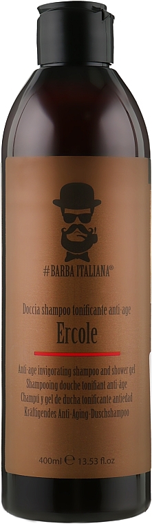 Anti-Aging Strengthening Shampoo & Shower Gel - Barba Italiana Ercole Shampoo And Shower Gel — photo N1