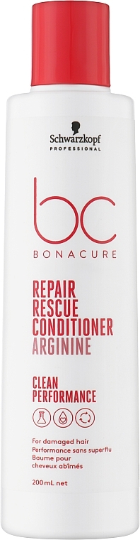 Damaged Hair Conditioner - Schwarzkopf Professional Bonacure Repair Rescue Conditioner Arginine — photo N1