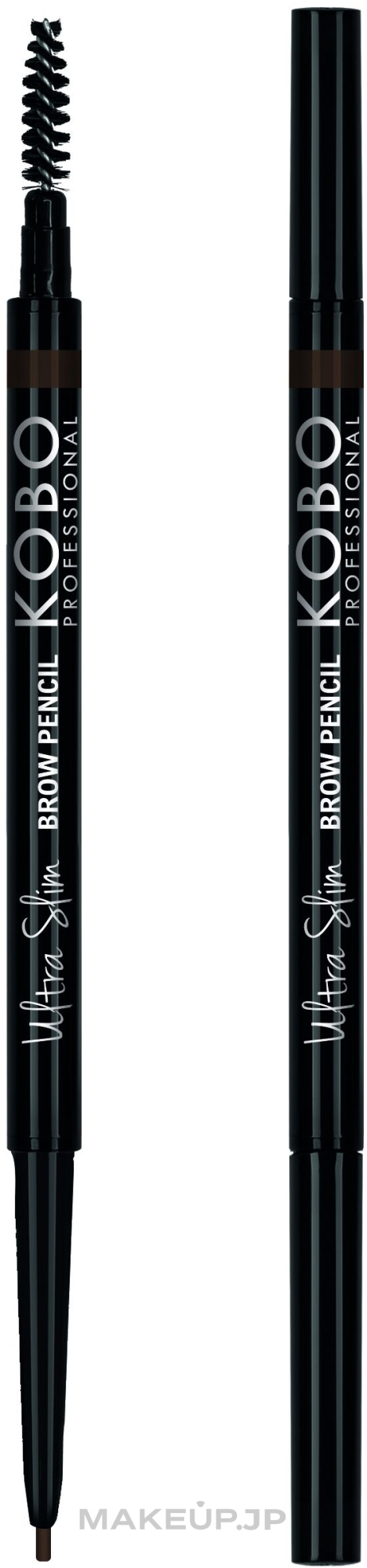 Kobo Professional Ultra Slim Brow Pencil - Brow Pencil with Brush — photo Dark